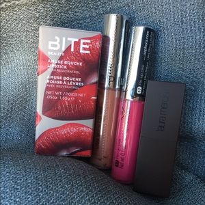Bite and Laura Mercier lipsticks, Sephora gloss